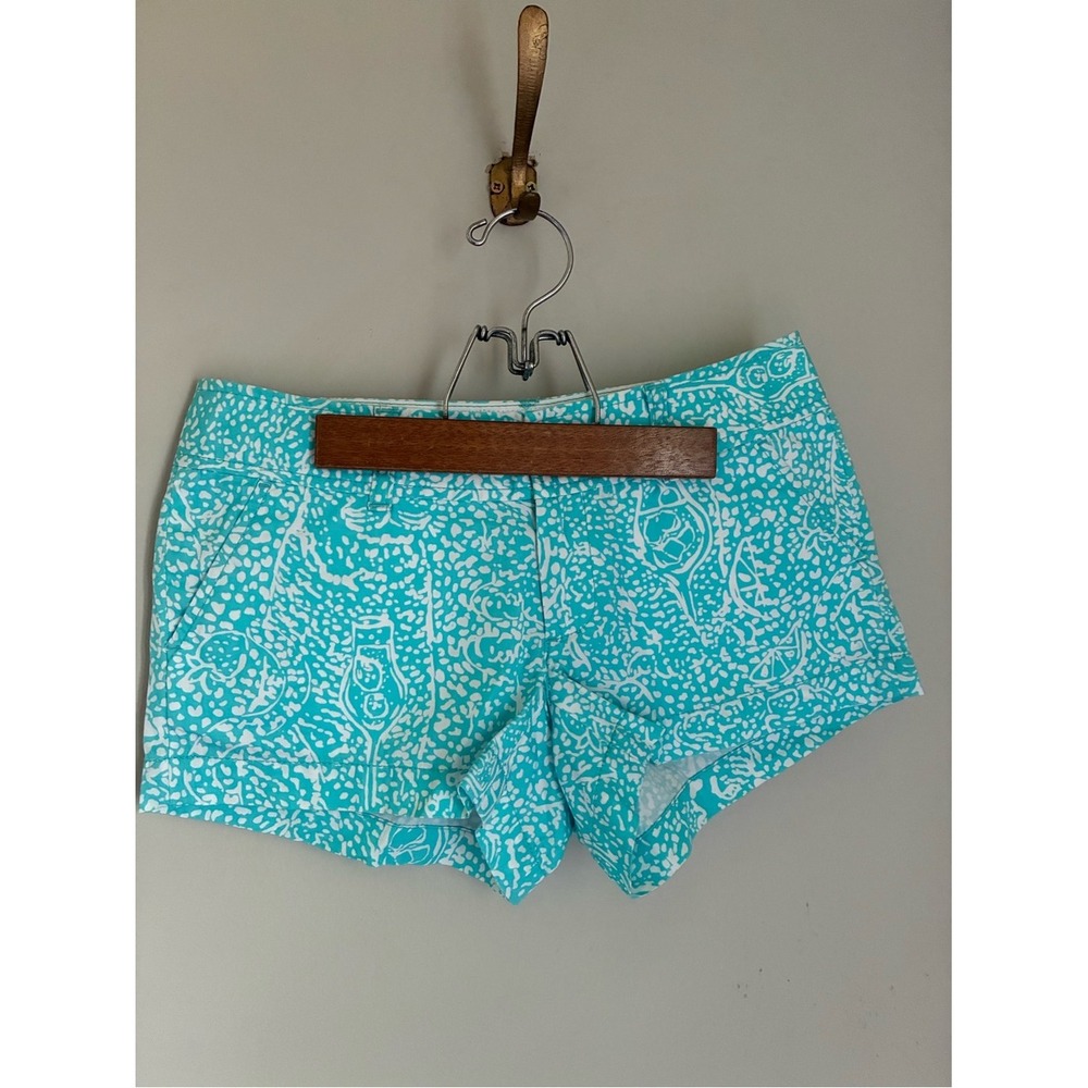 Lilly Pulitzer The Walsh Short Light Blue Beach Shorts Size 00